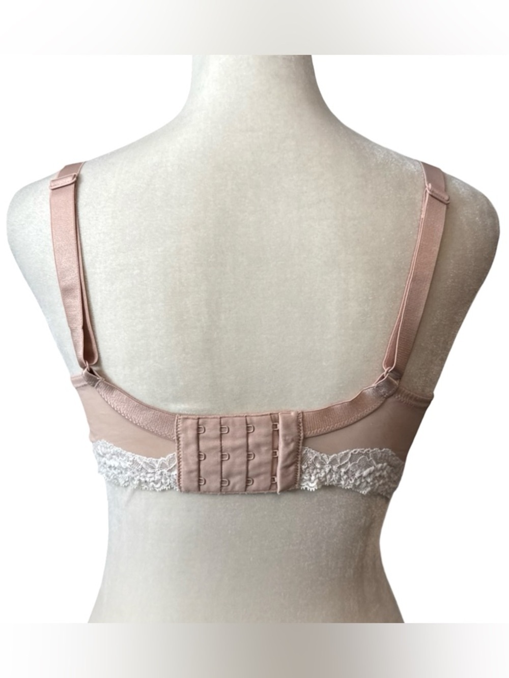 Intimissimi Sophia Balconette Bra Size 34D Lace Trim Pink Polka Dot - Picture 8 of 15